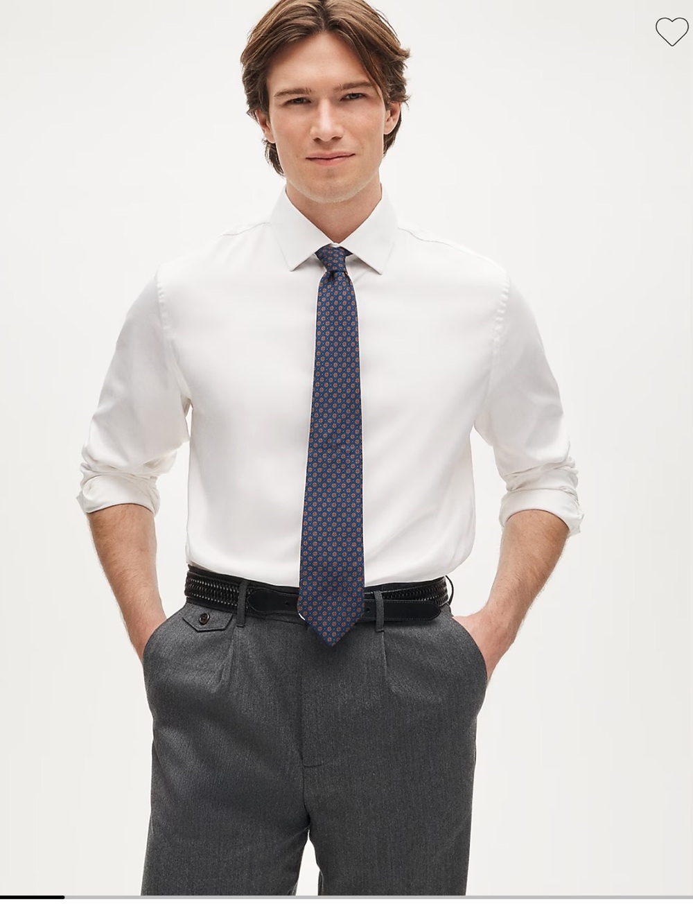 J.Crew Slim Bowery performance stretch dress shirt with spread collar